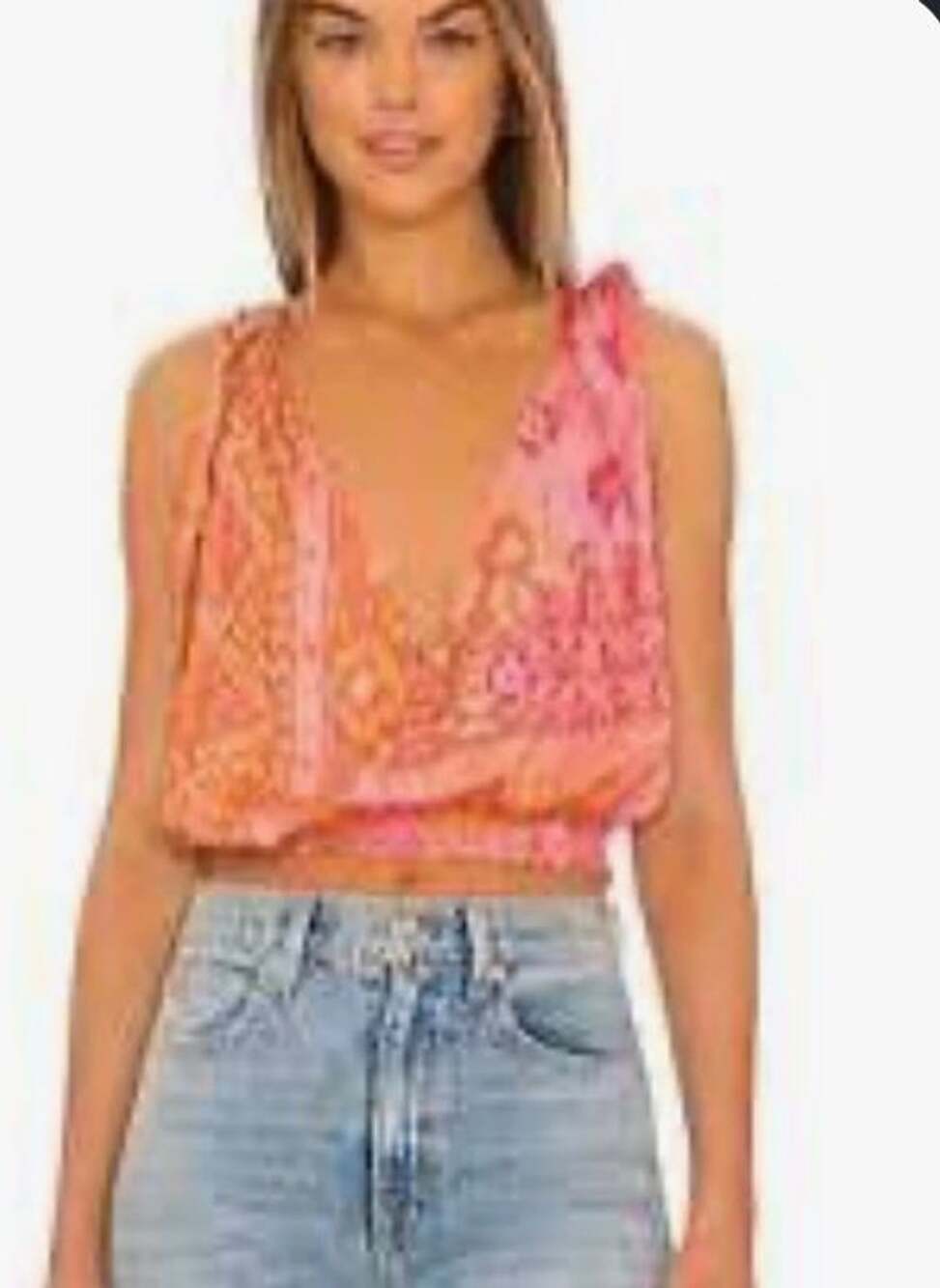 Free People Tied To You Tank Crop Top Lemonade Combo Size XS